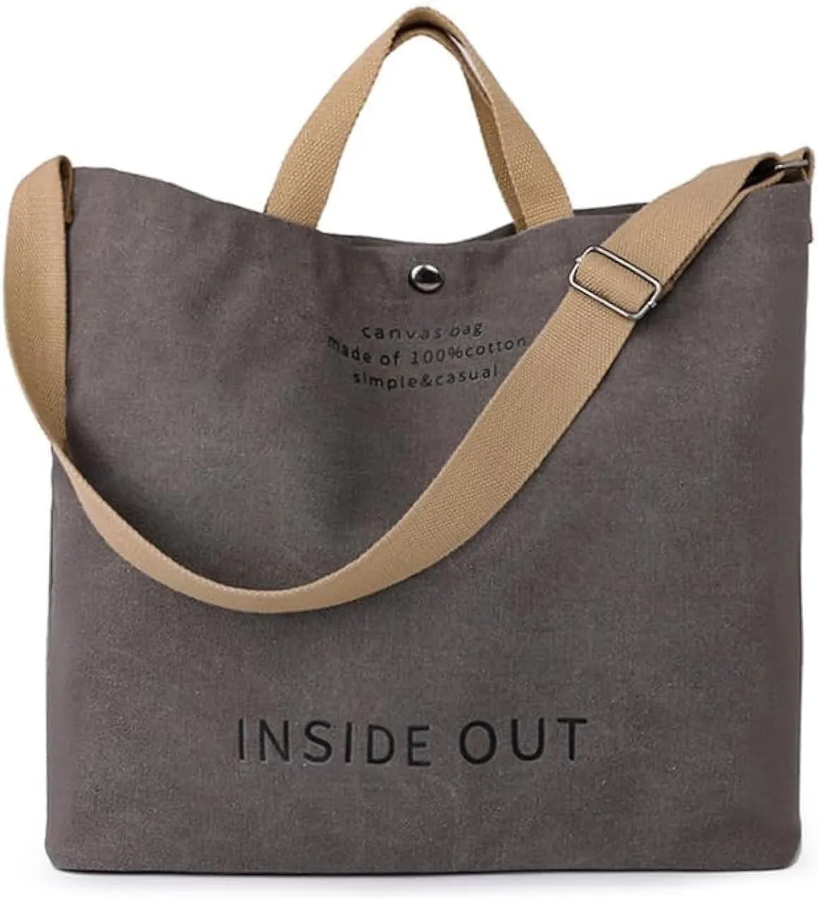 Women Large Canvas Tote Handbags Casual Shoulder Work Bag Crossbody Top Handle Bag Cross-body Handbags