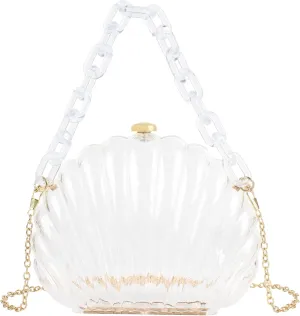 Women Mini Seashell Evening Clutch Top-Handle Bag Cross-body Bag