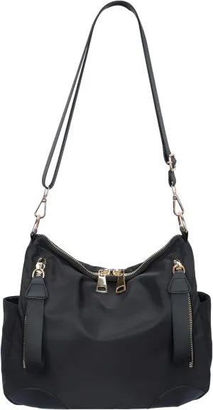 Women Nylon Crossbody Bag Hobo Tote Bag Large Capacity Anti-theft Lightweight Travel Shoulder Bag