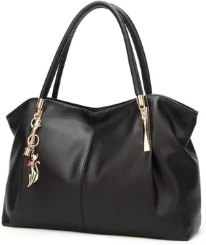 Women Purses and Handbags Tote Shoulder Bag Top Handle Satchel Bags for Ladies (red), Black