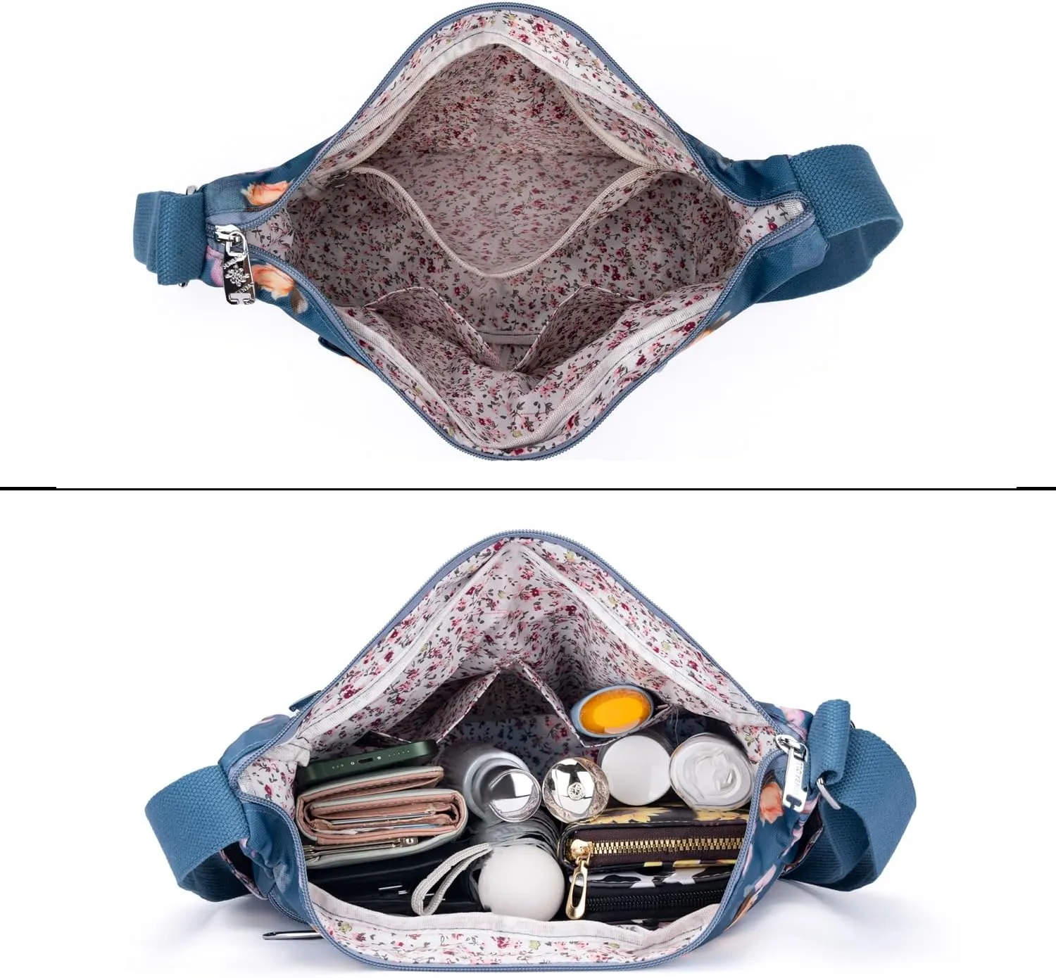 Women Shoulder Handbag Multiple Pockets Bag Ladies Tote Top Handle Satchel Crossbody Purse