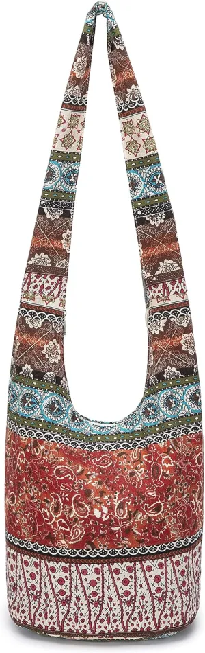 Women Shoulder Handbags Fashion canvas Hippie Crossbody Bags Bohemian Animal Prints Hobo Bags