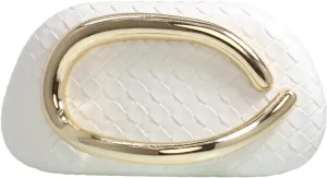 Women Woven PU Leather Clutch Box Metal Handle Evening Bag Trendy Leather Handbag Weave Shoulder Purse for Causal