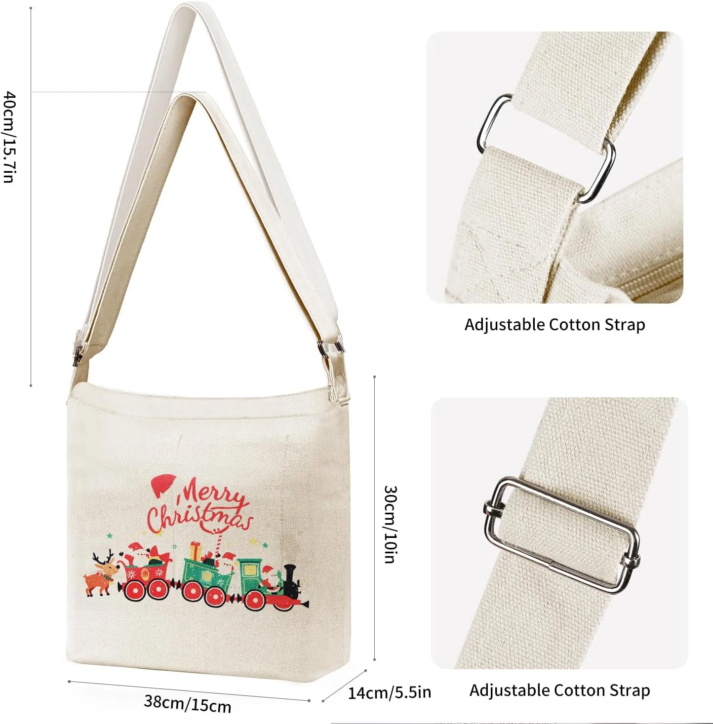Women's blank large Size Canvas Crossbody Tote Handbags Shoulder Bag