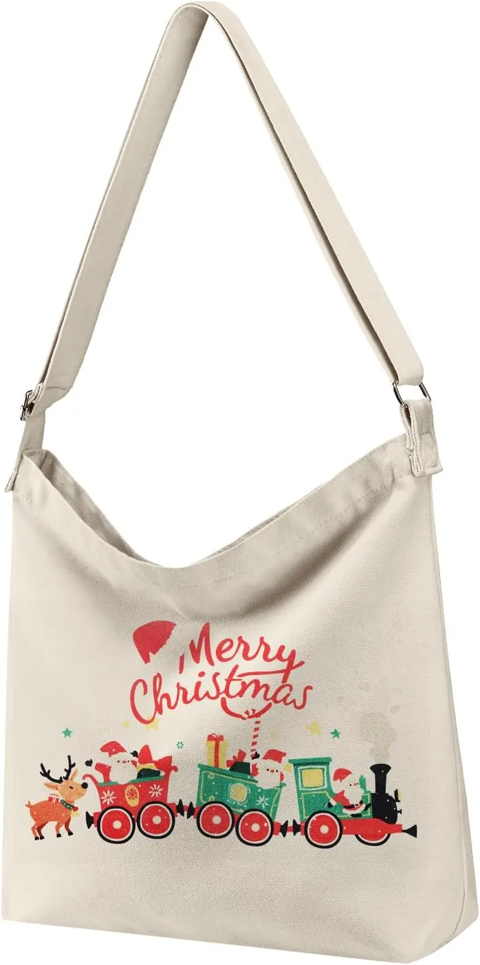 Women's blank large Size Canvas Crossbody Tote Handbags Shoulder Bag