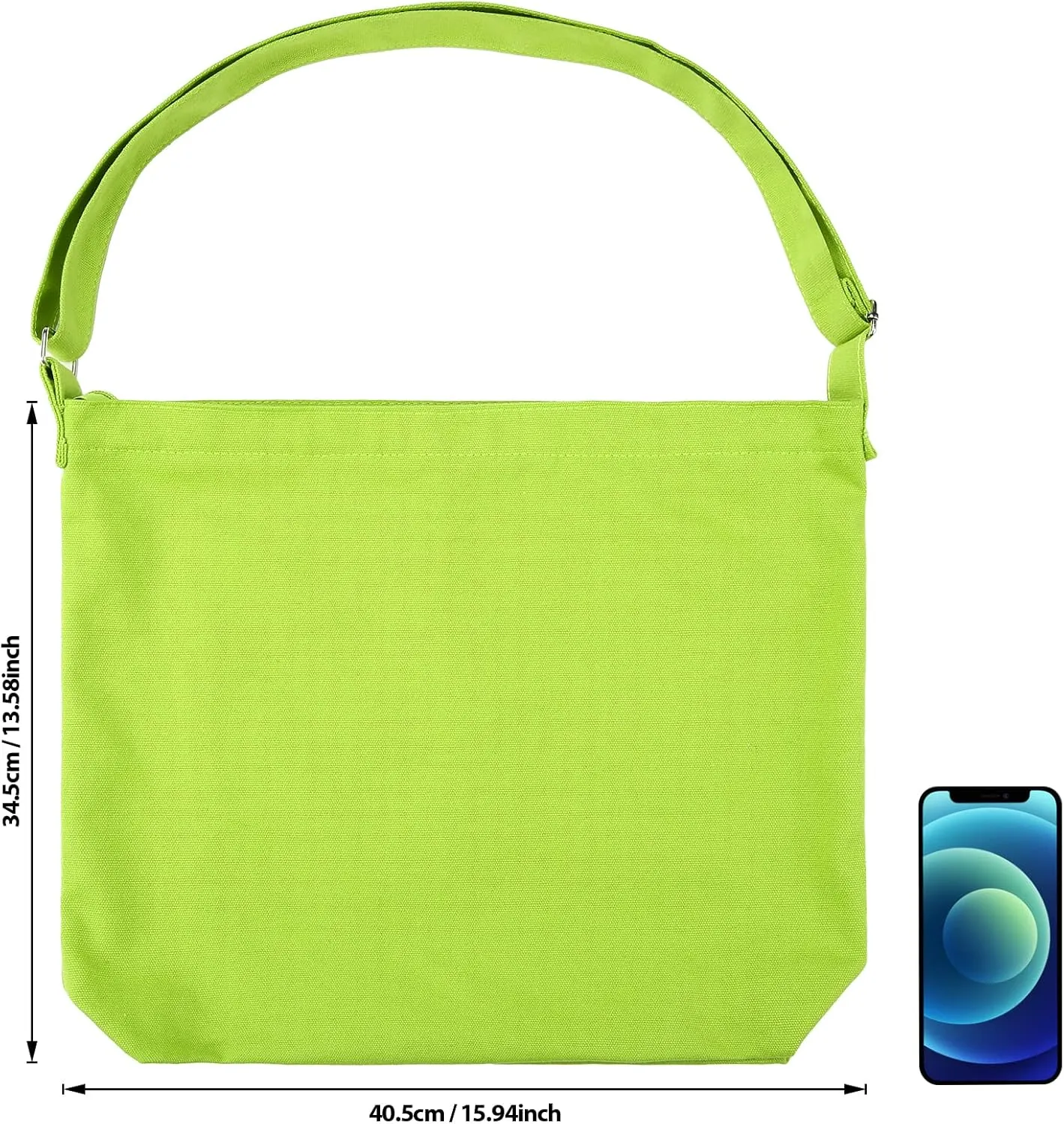 Women's blank large Size Canvas Crossbody Tote Handbags Shoulder Bag