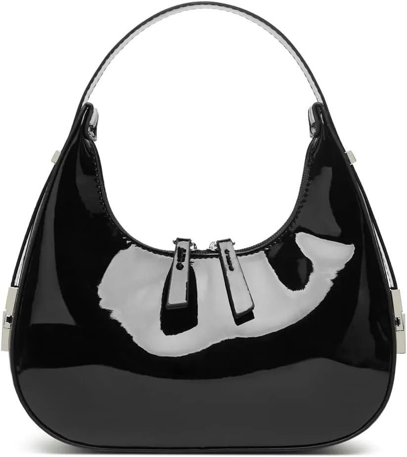 Women's Crescent Shoulder Bags Retro Y2k 90s Hobo Handbags Top Handle Y2k Underarm Bag Fashion Clutch Purses