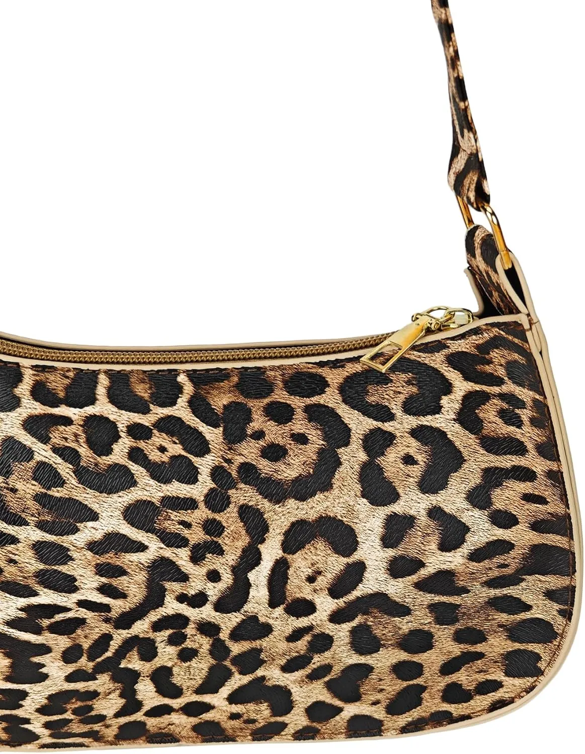 Women's Glossy Retro Underarm Purses Zipper Hobo Bags Clutch Shoulder Strap Tote Handbags Crescent Bags