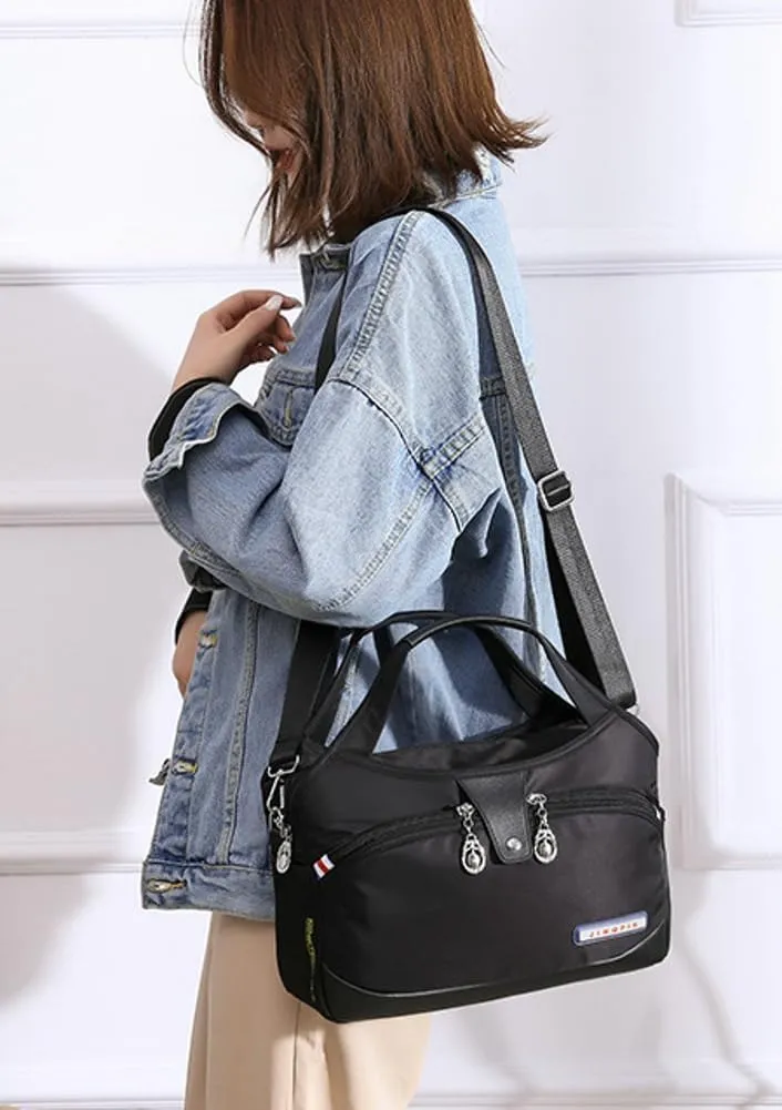 Women's Nylon Handbag Casual Shoulder Crossbody Bag Small Totes Lightweight Multi Pocket Purse for Travel