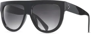 Women's Oversized Flat Top Fashion Sunglasses Trendy Big Square Designer Retro Sun Glasses Shades