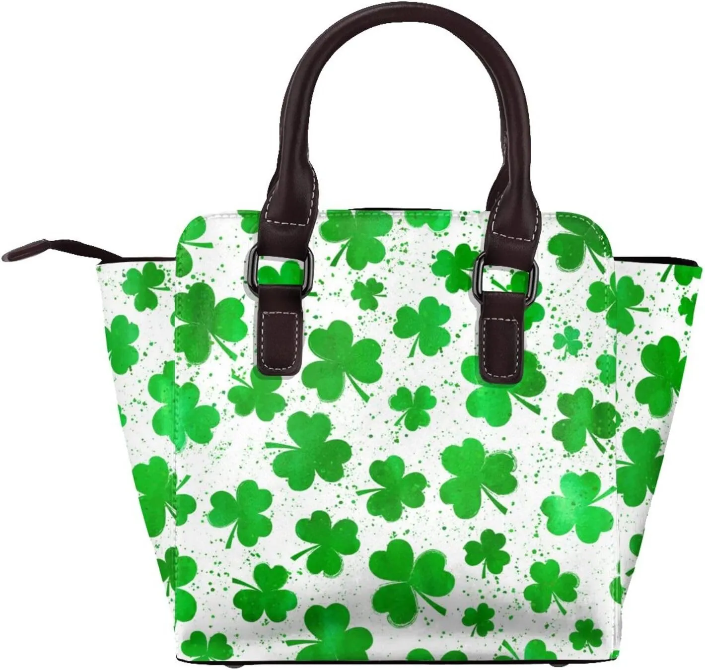 Women's PU Leather Shoulder Bag Handbag Shopping Purse Handle Satchels Studded Totes Clutch Bag