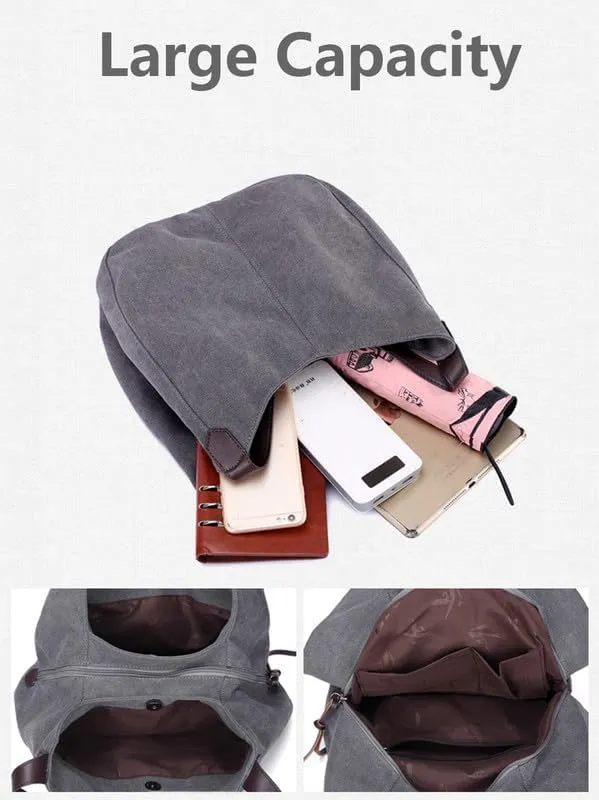 Womens Purses and Handbags Soft and Breathable Shoulder Bag for Women Tote Bag Canvas Hobo Bags Ladies Handbags