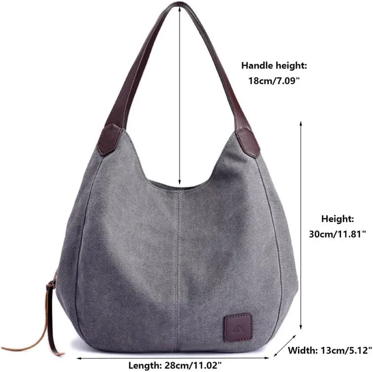 Womens Purses and Handbags Soft and Breathable Shoulder Bag for Women Tote Bag Canvas Hobo Bags Ladies Handbags