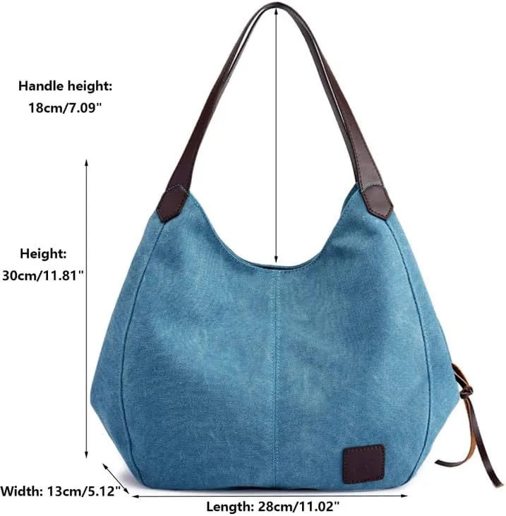 Womens Purses and Handbags Soft and Breathable Shoulder Bag for Women Tote Bag Canvas Hobo Bags Ladies Handbags