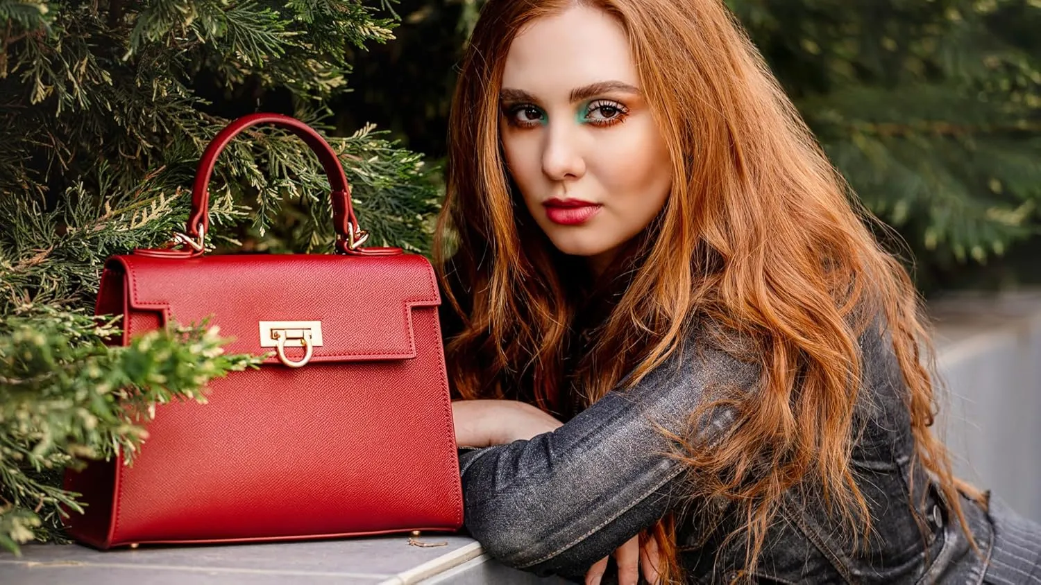 Women’s Top-Handle Handbags – Luxury Crossbody Purse Shoulder Bag for Women – Leather Handbag, Detachable Strap