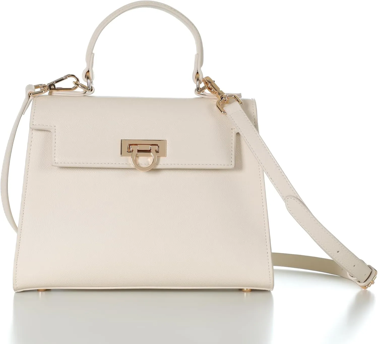 Women’s Top-Handle Handbags – Luxury Crossbody Purse Shoulder Bag for Women – Leather Handbag, Detachable Strap