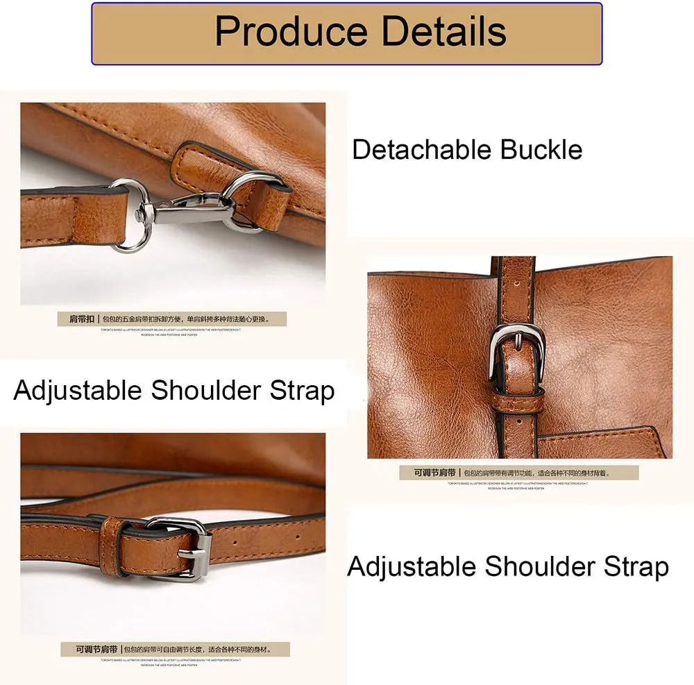 Women’s Tote Organizer Top Handle Satchel Handbags Shoulder Bag Tote Purse Crossbody Bag