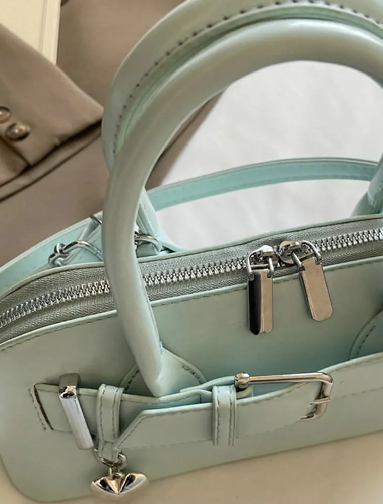 Women's Y2k Purse Buckle Belt Leather Tote Handbag Trendy Top Handle Shoulder Bag Satchel Underarm Crossbody Purses