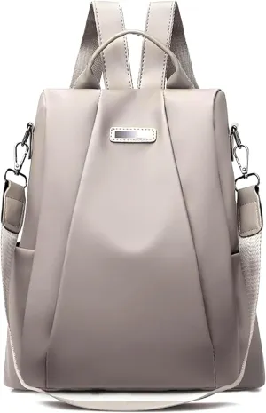 Woolicity Womens Backpack Purse Waterproof Nylon Anti-theft Rucksack Lightweight Shoulder Bag