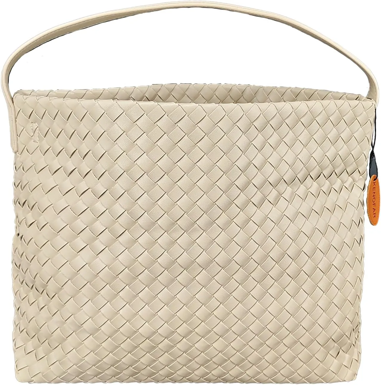 Woven Tote Bags for Women Vegan Leather Handbag Handmade Woven Shoulder Bags with Top Handle