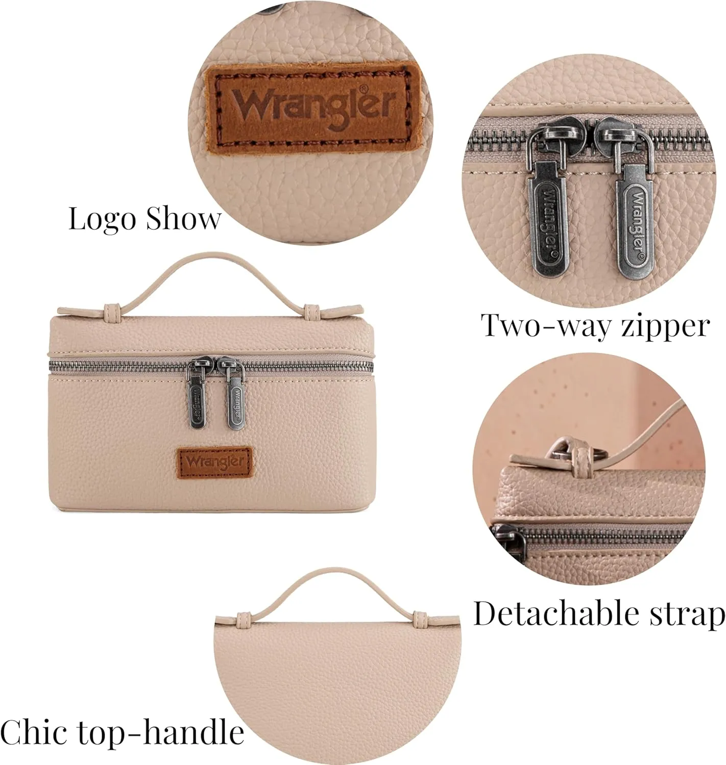 Wrangler Mini Crossbody Bag for Women Top-Handle Handbags Designer Shoulder Cute Purses Trendy