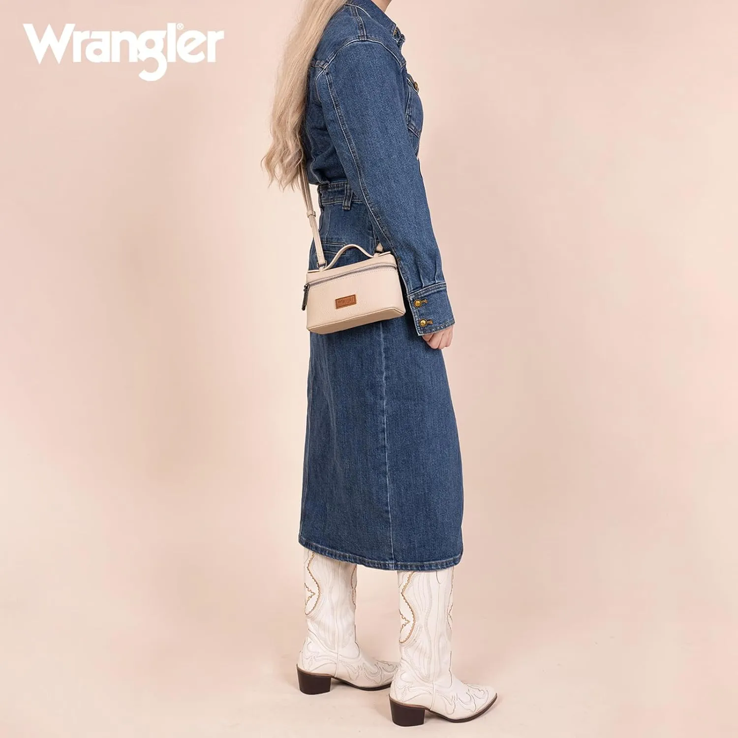 Wrangler Mini Crossbody Bag for Women Top-Handle Handbags Designer Shoulder Cute Purses Trendy