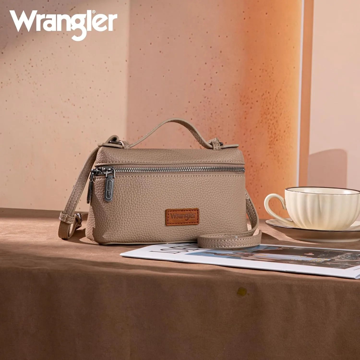 Wrangler Mini Crossbody Bag for Women Top-Handle Handbags Designer Shoulder Cute Purses Trendy