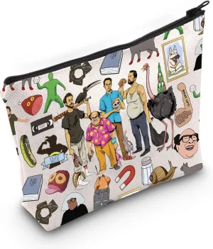 WZMPA IASIP Frank Cosmetic Bag Philadelphia Lover Gift Frank & Charlie & Dennis & Mac IASIP Zipper Bag IASIP Merch (fight milk)
