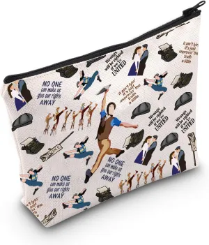 WZMPA Jack Kelly Musical Cosmetic Bag Jack & Katherine Fans Gift Jack Kelly Character Makeup Zipper Pouch Bag Jack Kelly Merch (No One Away)