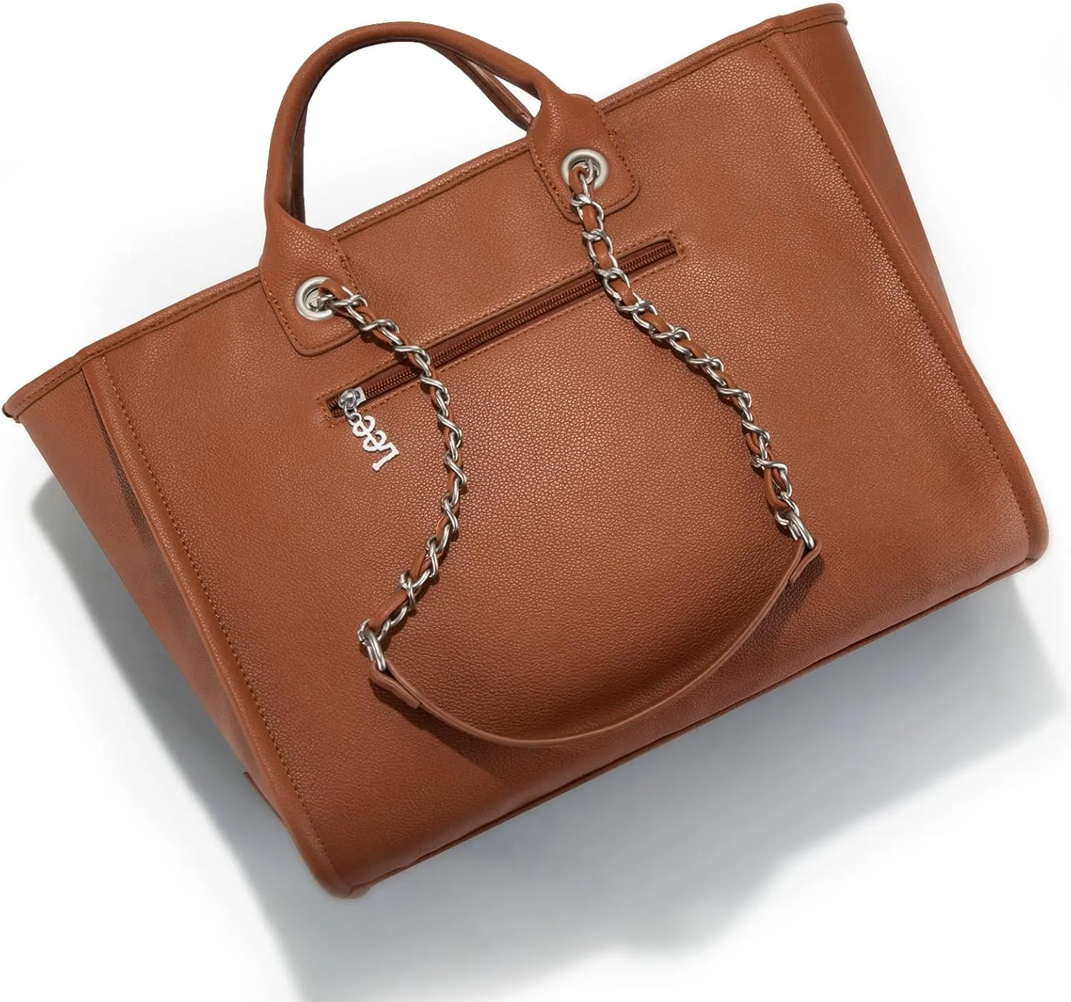 x Lee Large Shoulder Tote Bag for Women Vegan Leather Top-Handle Bag