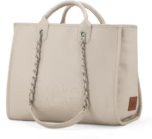 x Lee Large Shoulder Tote Bag for Women Vegan Leather Top-Handle Bag