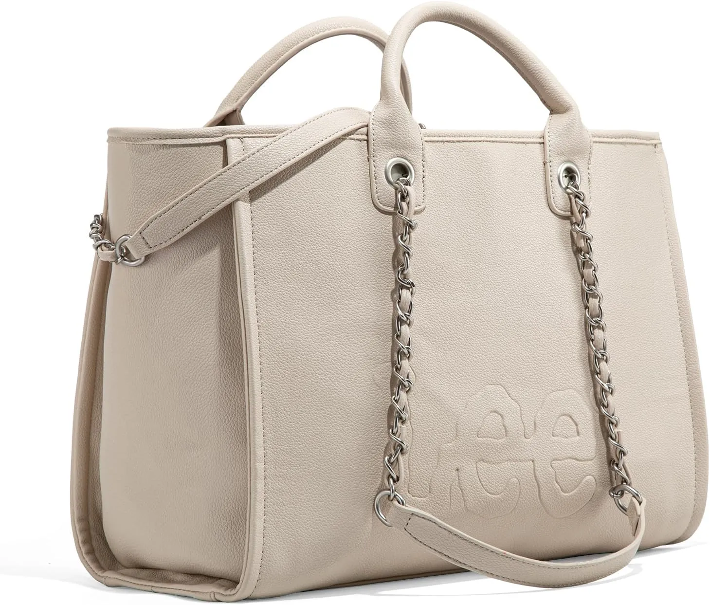 x Lee Large Shoulder Tote Bag for Women Vegan Leather Top-Handle Bag