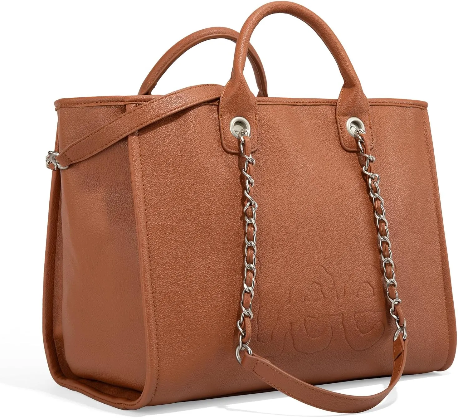 x Lee Large Shoulder Tote Bag for Women Vegan Leather Top-Handle Bag