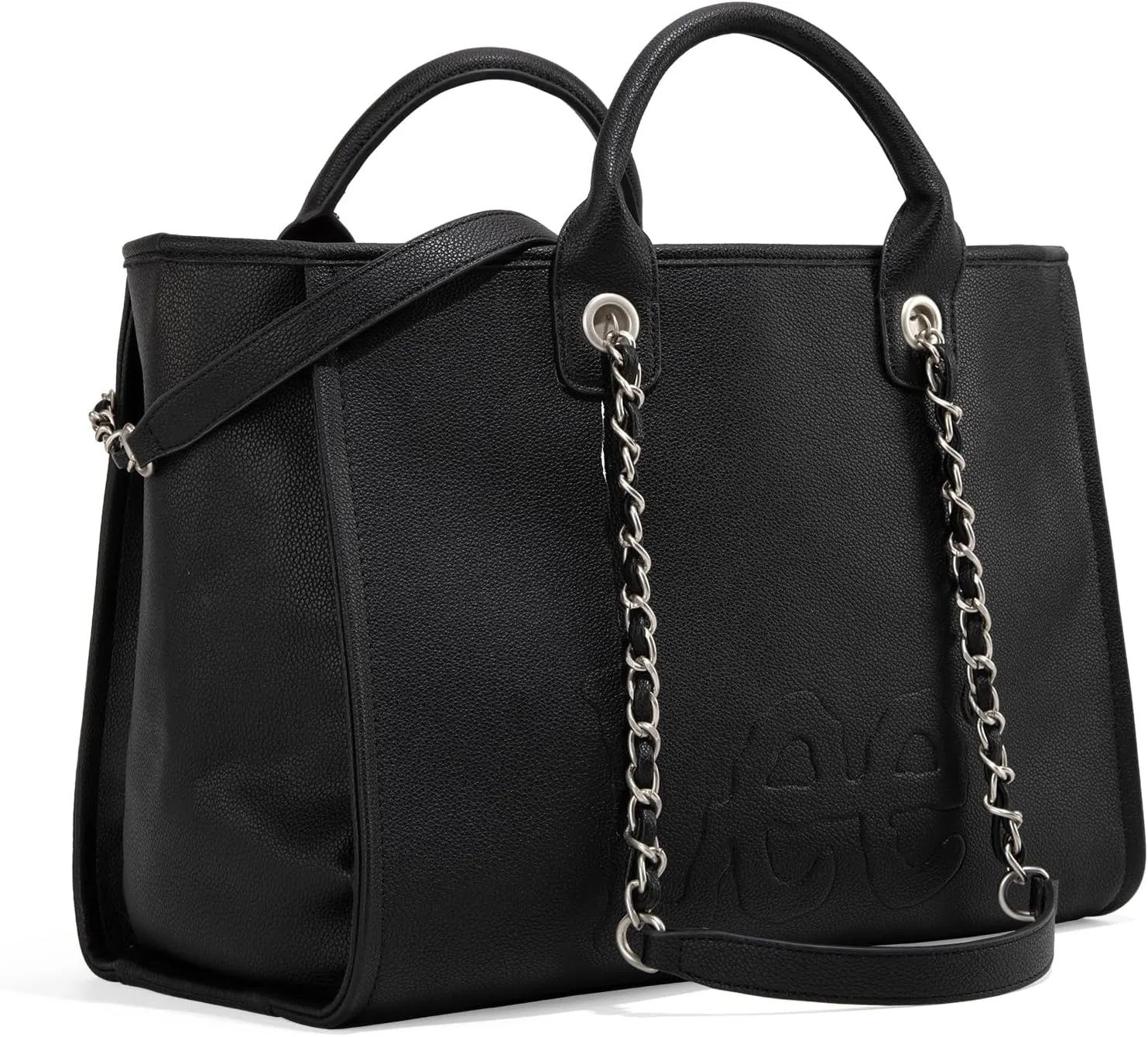 x Lee Large Shoulder Tote Bag for Women Vegan Leather Top-Handle Bag