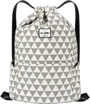 XEYOU Drawstring Sports Backpack Lightweight Gym Yoga Sackpack Shoulder Rucksack Casual Outdoor Daypack for Women and Men