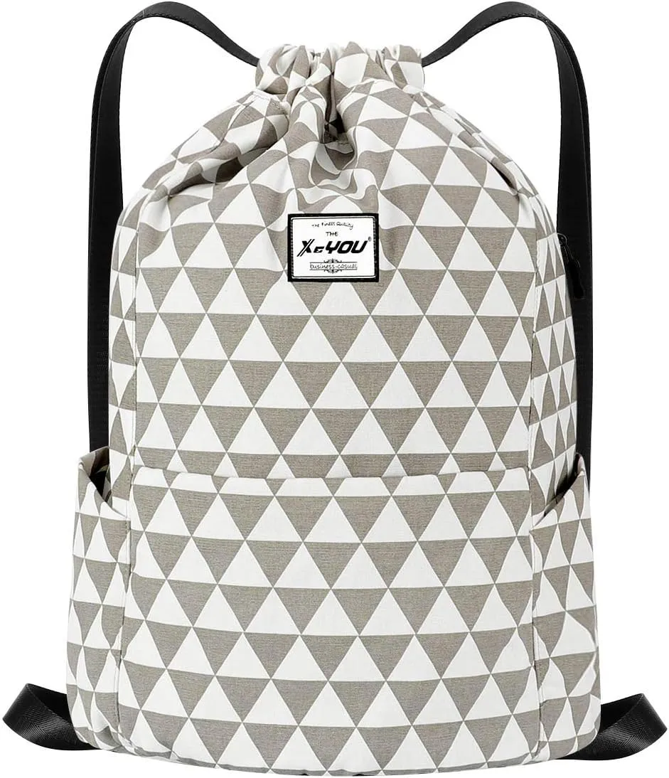 XEYOU Drawstring Sports Backpack Lightweight Gym Yoga Sackpack Shoulder Rucksack Casual Outdoor Daypack for Women and Men
