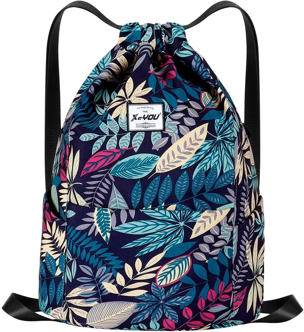 XEYOU Drawstring Sports Backpack Lightweight Gym Yoga Sackpack Shoulder Rucksack Casual Outdoor Daypack for Women and Men