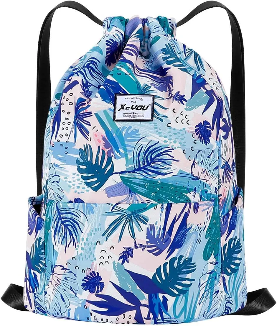 XEYOU Drawstring Sports Backpack Lightweight Gym Yoga Sackpack Shoulder Rucksack Casual Outdoor Daypack for Women and Men