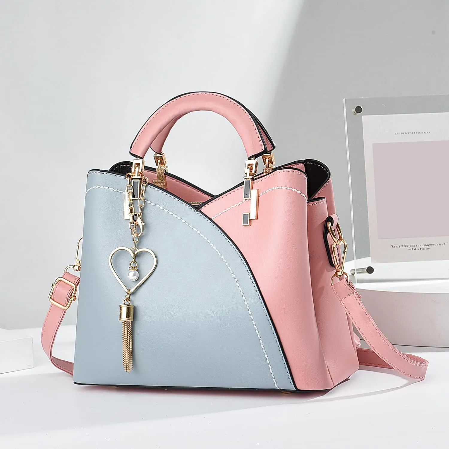 Xiaoyu Small Purses and Handbags for Women Fashion Crossbody Bag Lightweight Shoulder Bag Top Handle Satchel Purse