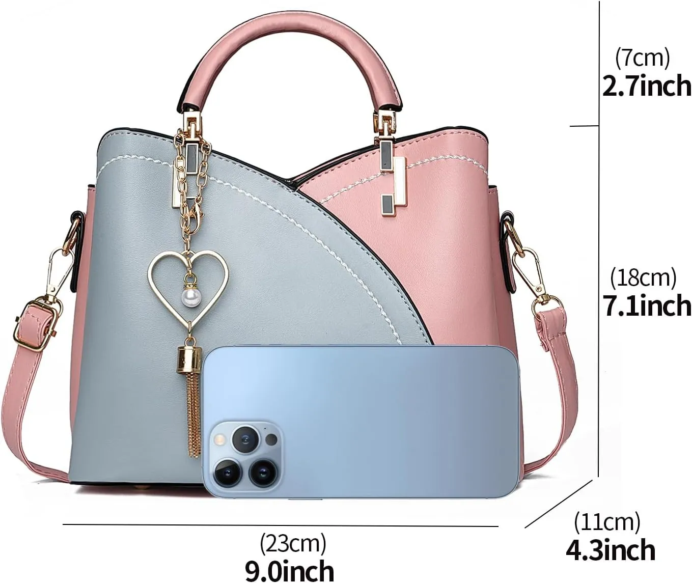 Xiaoyu Small Purses and Handbags for Women Fashion Crossbody Bag Lightweight Shoulder Bag Top Handle Satchel Purse