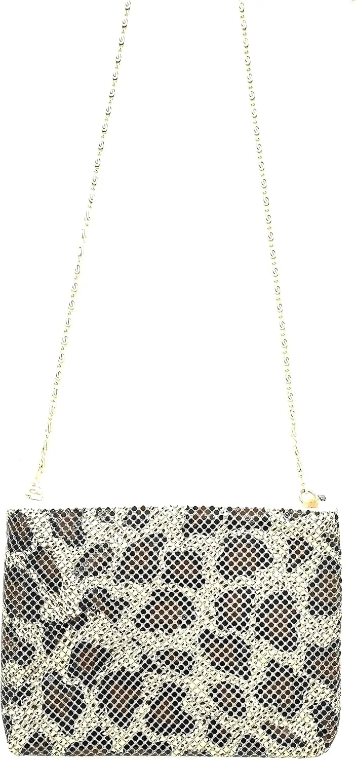 XX-Small Crossbody Clutch Evening Bags for Women Vintage Mesh Purse for Cocktail Party Prom Wedding Banquet