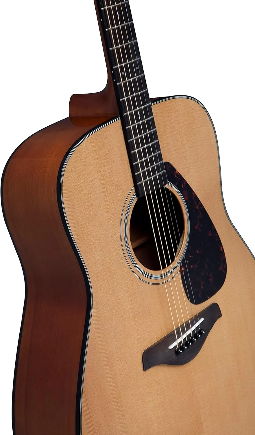Yamaha 6 String Beginner Solid Spruce Top Traditional Western Dreadnought Acoustic Guitar With Rosewood FIngerboard, Natural Finish, Right, (FG800J NT)
