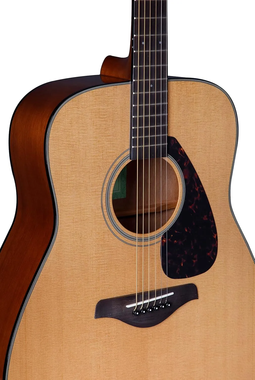 Yamaha 6 String Beginner Solid Spruce Top Traditional Western Dreadnought Acoustic Guitar With Rosewood FIngerboard, Natural Finish, Right, (FG800J NT)