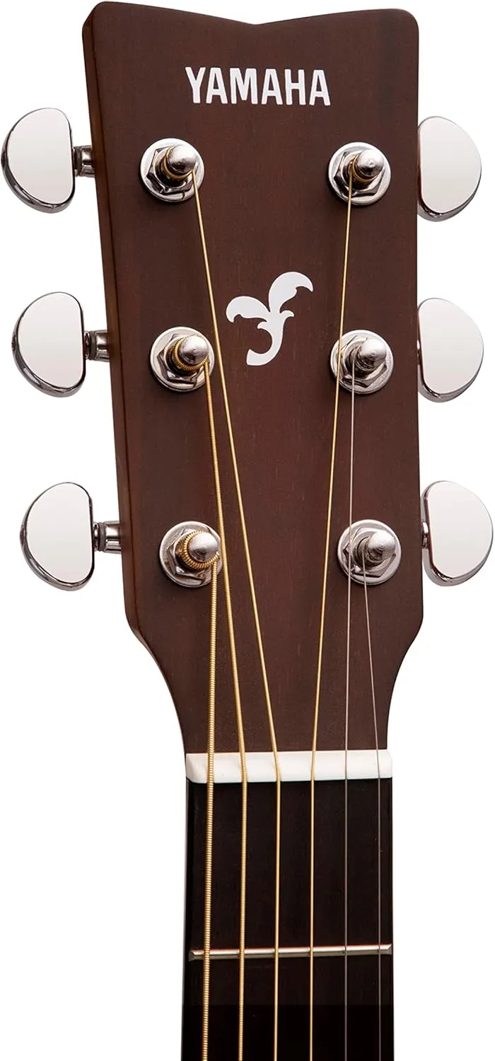 Yamaha 6 String Beginner Solid Spruce Top Traditional Western Dreadnought Acoustic Guitar With Rosewood FIngerboard, Natural Finish, Right, (FG800J NT)