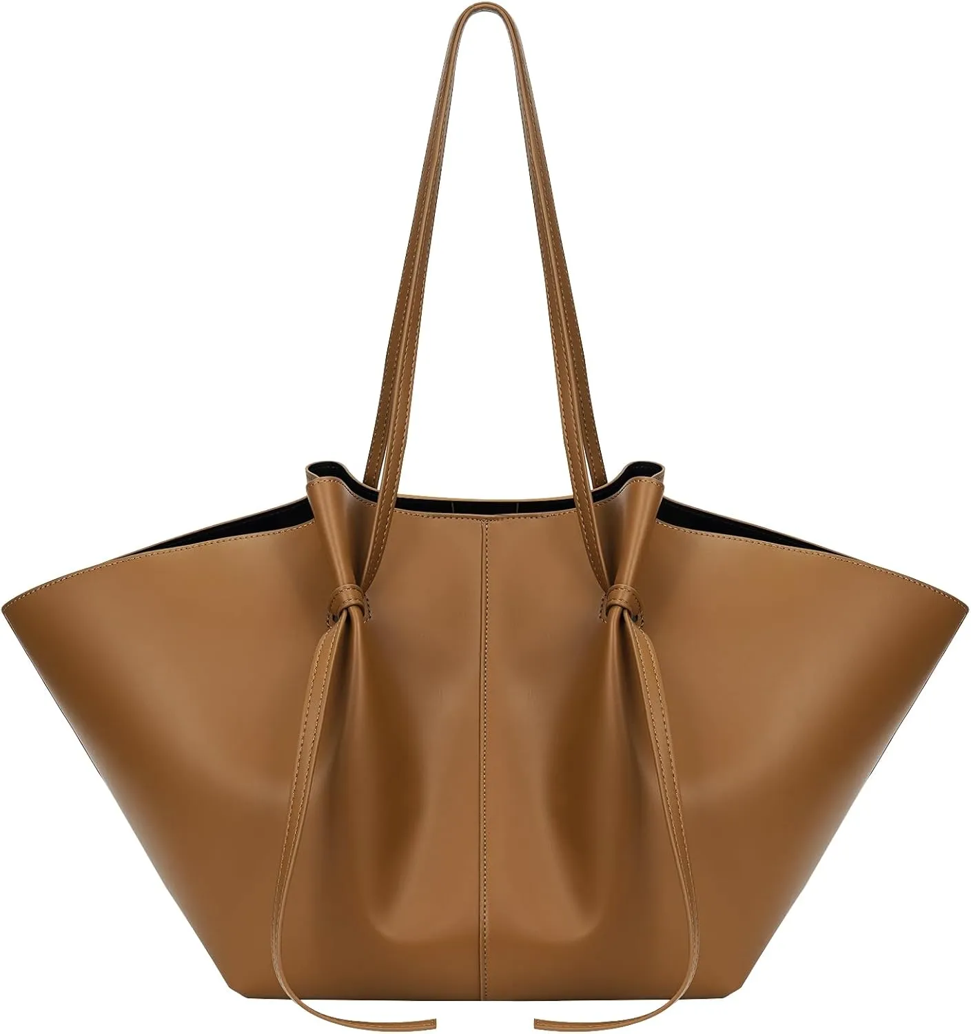 YFGBCX Tote Bag Smooth Leather Work Bag for Women Trendy Top Handle Bag Luxury Hobo Handbag with Adjustable Strap
