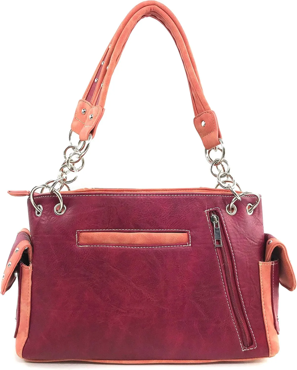 Zelris Faith Love Hope Cross Angel Wing Bible Women Conceal Carry Handbag Purse