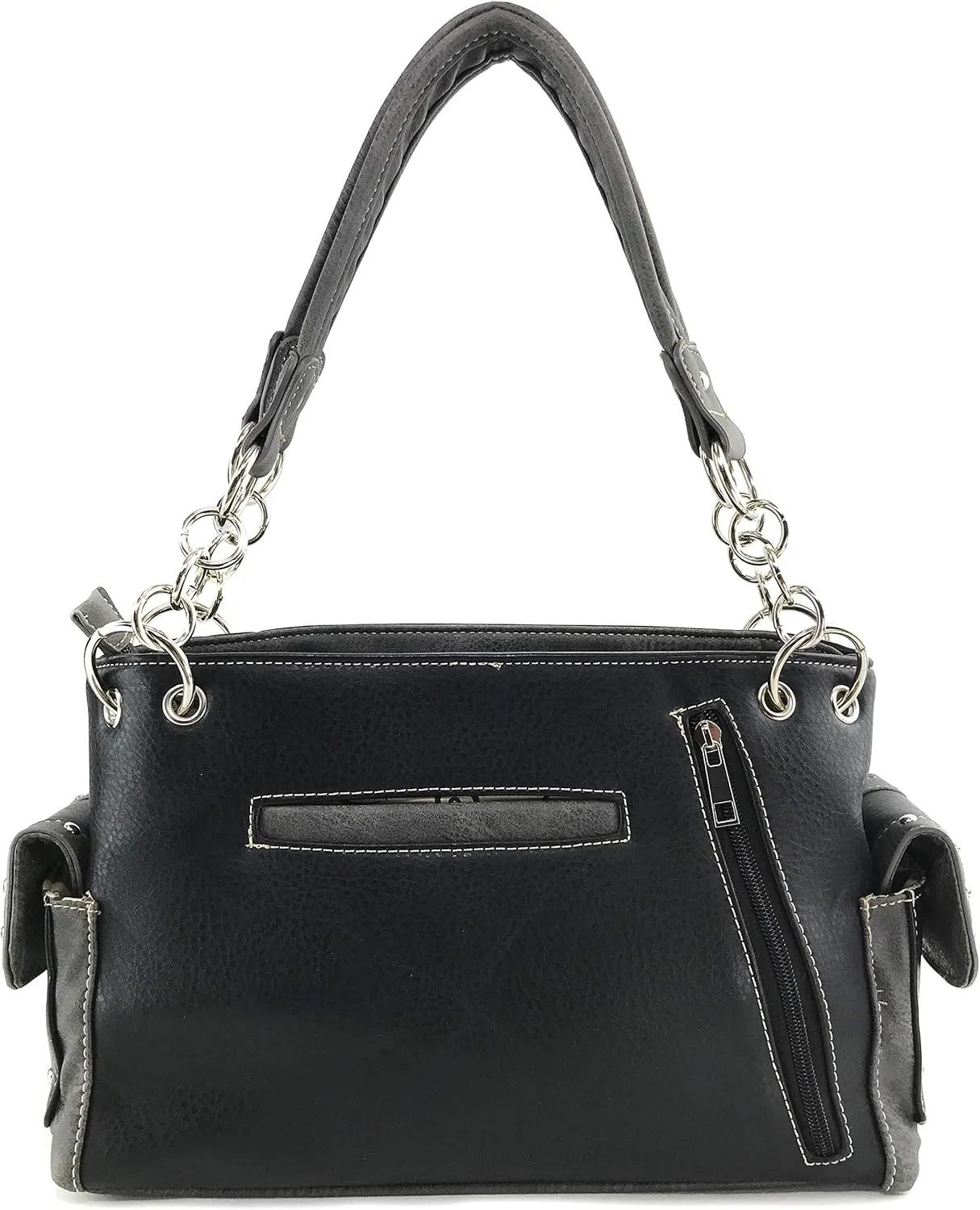 Zelris Western Moccasin Flower Buckle Women Conceal Carry Shoulder Handbag