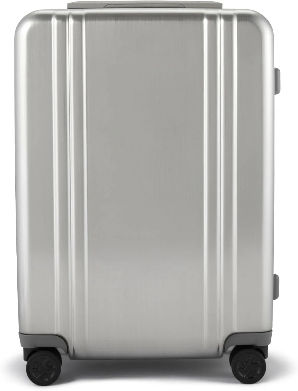 ZERO Halliburton Classic Lightweight 4.0 Continental Carry-On, 22-Inch Hardside, Four Dual Spinner Wheels, TSA Accepted Lock, Telescoping Pull Handle, 37L, Brushed Finish- Silver