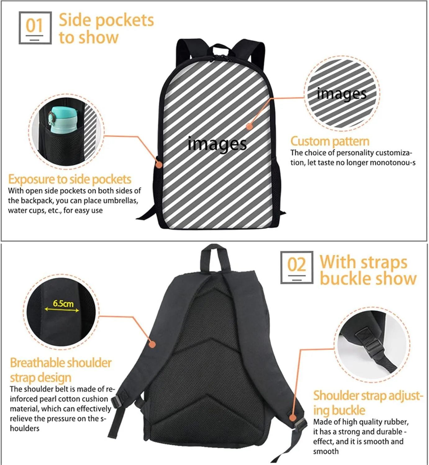 ZFRXIGN Hippie Sea Turtle Backpack for Girls Teens Bookbag Set Laptop Backpack Shoulder Bag with Pencil Bag Lunch Bag Lightweight Cute Backpacks