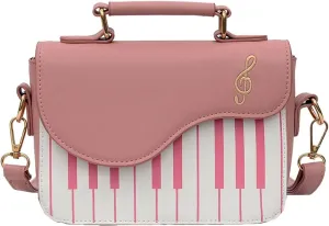 ZiMing Piano Shape Crossbody Bags for Women Stylish Satchel Handbags with Top Handle PU Leather Flap Purses Lady Shoulder Bag